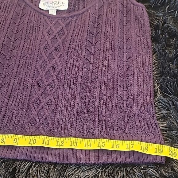 St John Collection Wool Spagetti Strap Top - Picture 5 of 8